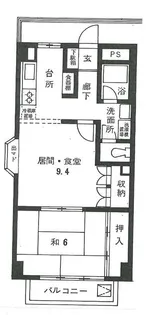 金沢文庫高野ビル【4階】の間取り