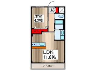 ベアグランデ【3階】の間取り