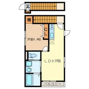 アムール ブンゴ【2階】の間取り