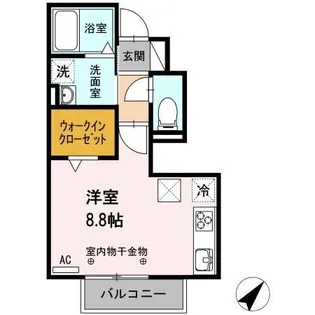 グリシーヌ【1階】の間取り