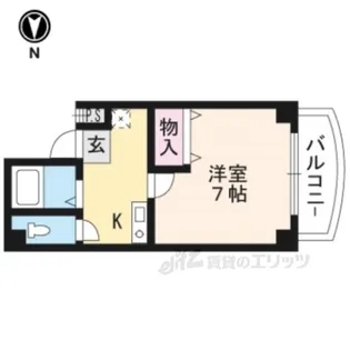 二条CUBE【5階】の間取り