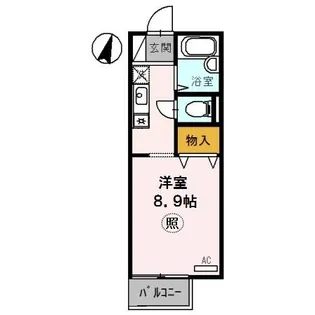 ブリュンヒルト【2階】の間取り