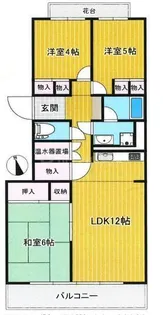 柏ハイム 1号棟【4階】の間取り