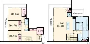 シャーメゾンステージ柿の木坂【2階】の間取り