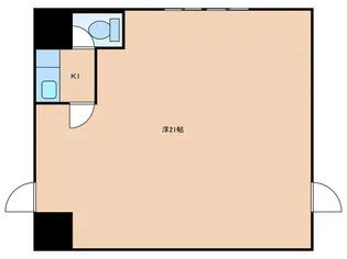 蓮根第2ローヤルコーポ【1階】の間取り