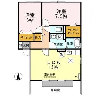 エトワール C棟【1階】の間取り