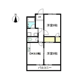 クイーンカピオラニ【3階】の間取り