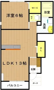 エレガンシア【1階】の間取り