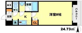 パークフラッツ江坂【2階】の間取り
