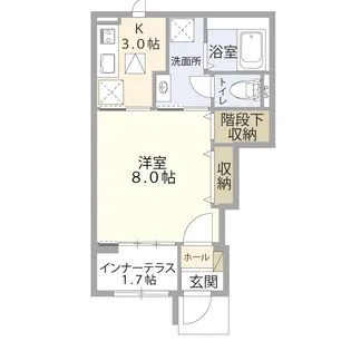 ダイヤ117下条【1階】の間取り