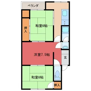 レイユール成和【3階】の間取り