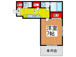 クレシェンテ大宮【1階】の間取り