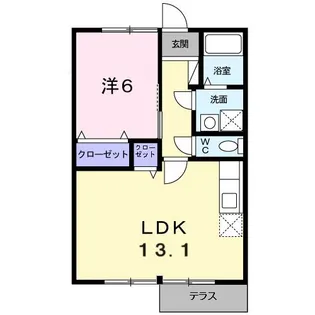 コートランド久保【1階】の間取り