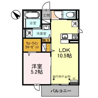 サクラソラB【3階】の間取り