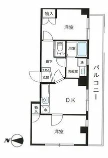 ペリグリンアパートメント【2階】の間取り