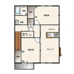 ボナールコート A棟【2階】の間取り