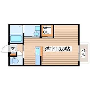ディアスイーストシー【2階】の間取り
