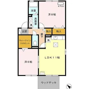 アヴェニール B【1階】の間取り