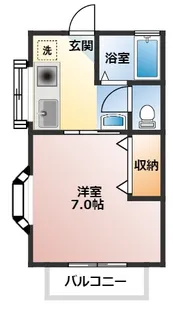 スコル津久井【1階】の間取り