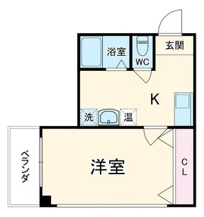 レジデンスカープ千葉【5階】の間取り