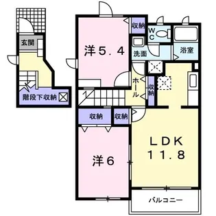 クロスロードスクエア【2階】の間取り