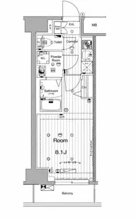 メイクス錦糸町【5階】の間取り