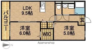 BELL ANNEX【1階】の間取り