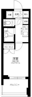パレステュディオ芝浦シティ【6階】の間取り