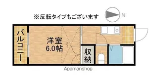 コーポ722A【1階】の間取り