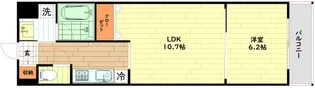 クリスタルブライト天満橋リバーサイド【10階】の間取り