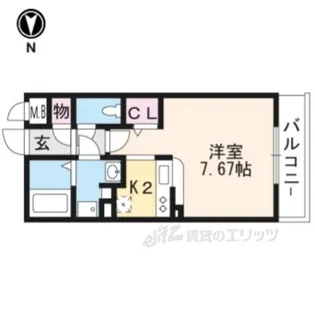 PINE館VI鞠小路【1階】の間取り