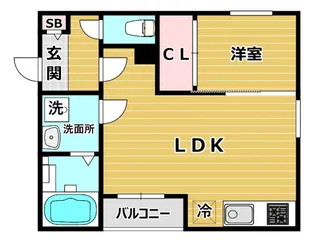 キャッスルコート大阪ザ・グランドパレス【1階】の間取り