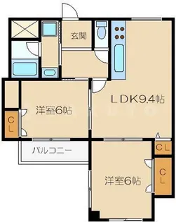 シェルマンド毛馬【3階】の間取り