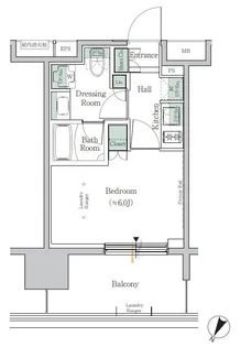 ONE ROOF RESIDENCE TAMACHI【7階】の間取り