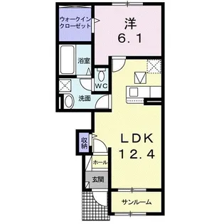 メザニーン I【1階】の間取り