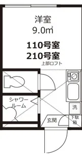 ディアマンテ平井【2階】の間取り