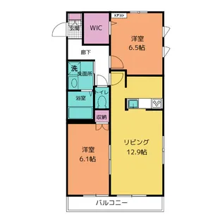 メゾンマイコム【2階】の間取り