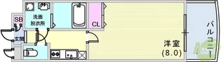 ウエンズ神戸【9階】の間取り