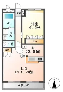 サンライズガーデン【3階】の間取り