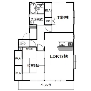 フォンテ福田【2階】の間取り