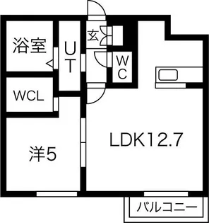 TSUKISAMU GROOVE【4階】の間取り