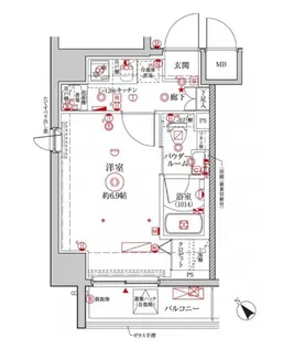 クレイシア横浜NORTH【2階】の間取り