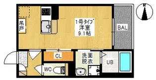 REGALEST 大元【2階】の間取り