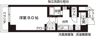 パレステイ別院【3階】の間取り