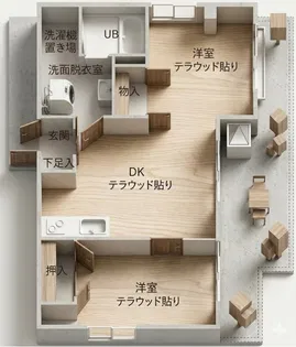 三川町ダイヤビル【3階】の間取り