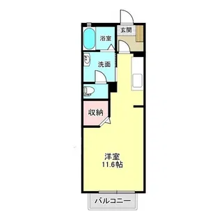 シャルマン・エス【1階】の間取り