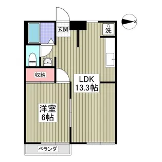 エリナハイムNo.2【2階】の間取り