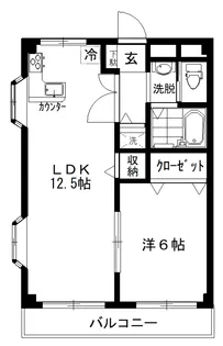 パールハイム【2階】の間取り