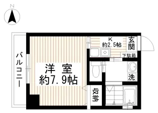 ユニティー【3階】の間取り