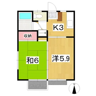 アビタール高松【1階】の間取り